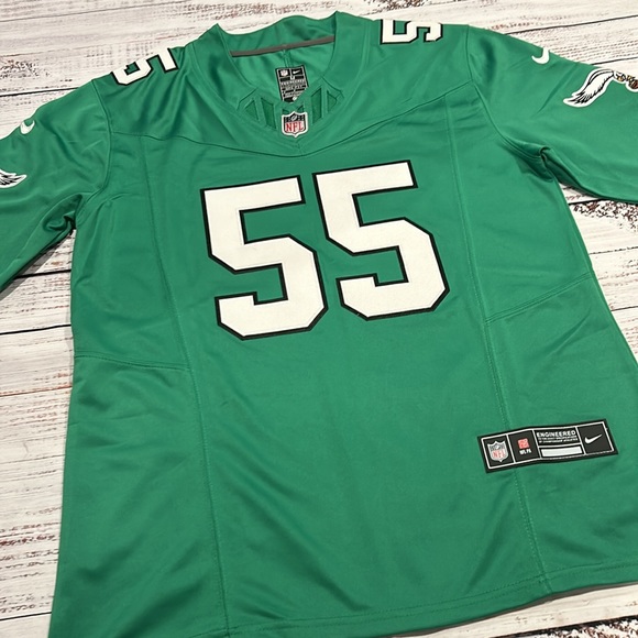 Brandon Graham. NIKE. NFL Philadelphia Eagles Jersey Kelly Green. Size-Medium - Picture 5 of 8